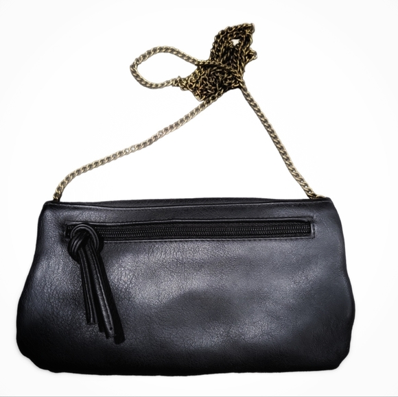 Cat Face Vegan Black Crossbody Bag - Picture 2 of 7